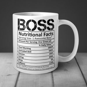 Чашка Boss Nutritional Facts Бос